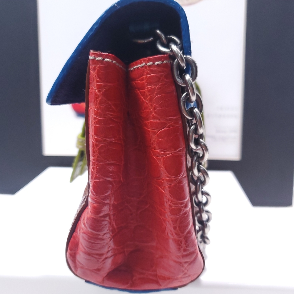 Cynthia Rowley Multi- Color Crocodile Clutch - Picture 3 of 10